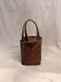 Mini Tote with asymetrical exterior pockets. Mother's Day, Lunch Bag, Purse