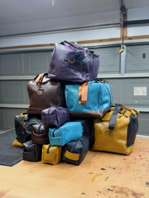 Handmade Leather Duffel Bag - Made in Austin, Texas