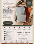 Handmade Leather Luxury Journal | Full-Grain Leather Notebook | Handcrafted in Austin, Texas