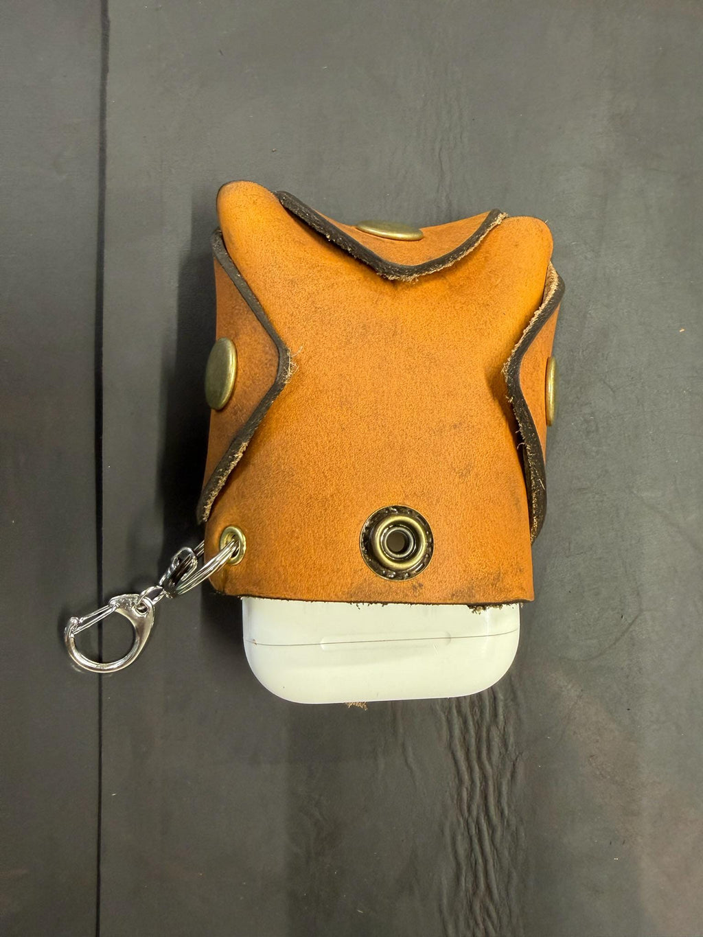 AirPods Case | Full Grain Leather Keychain | AirPods Holder | Made in Austin Texas |